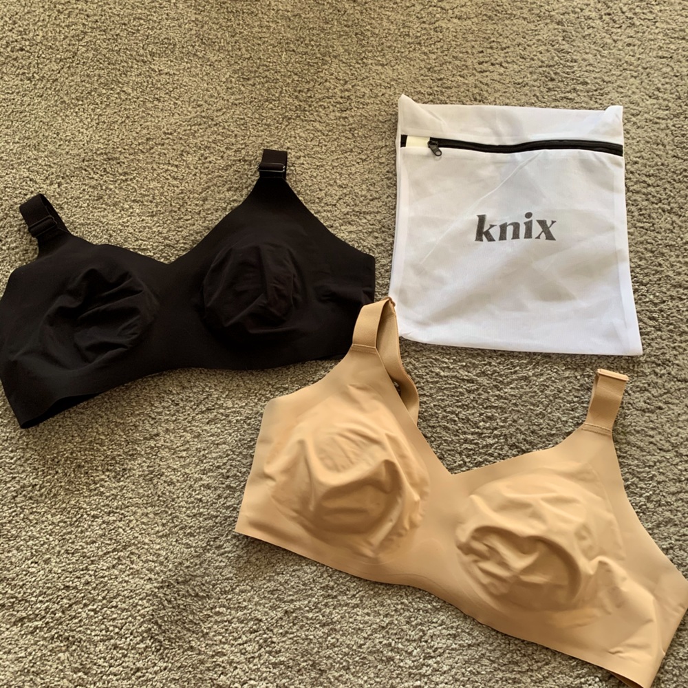 2 Knix v-neck bras